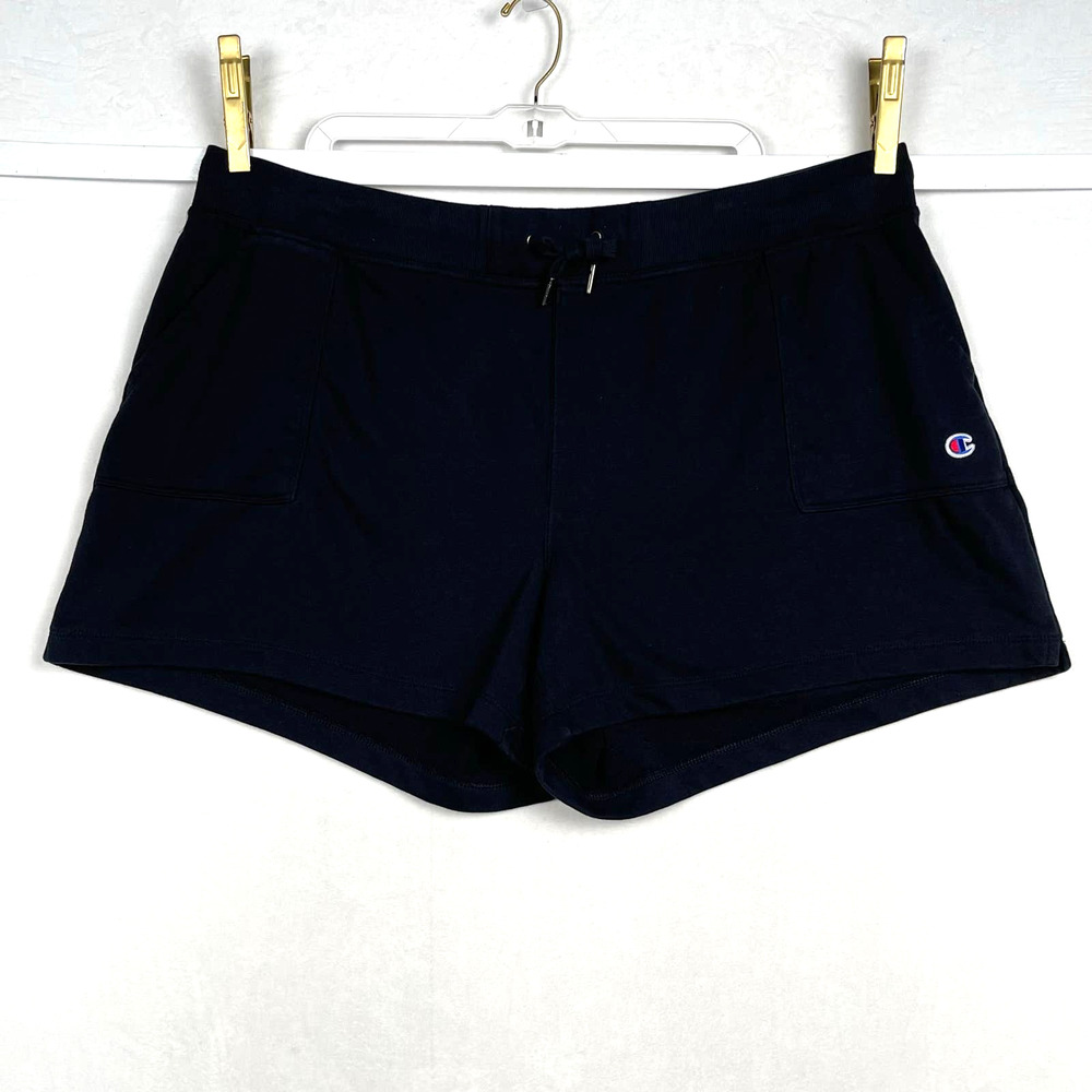Champion 3XL Women's Black Shorts Authentic Athleticwear Elastic Waist & Pockets